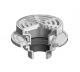 MIFAB® F1300-C - FLOOR DRAIN WITH 7” ROUND ADJUSTABLE TRACTOR GRATE