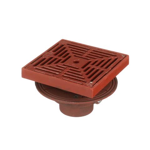 MIFAB® F1420-C - FLOOR DRAIN WITH 8” X 8” SQUARE ADJUSTABLE TRACTOR GRATE