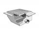 MIFAB® F1590-90 - 24” X 24” HEAVY DUTY PARKING AREA DRAIN WITH SIDE OUTLET