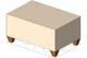 Foot stool with legs