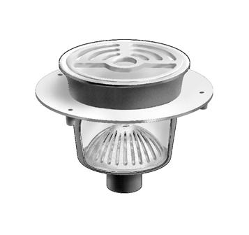 MIFAB® FS1750-FL - 8” ROUND X 6” DEEP FLOOR AREA & INDIRECT SANITARY WASTE DRAIN