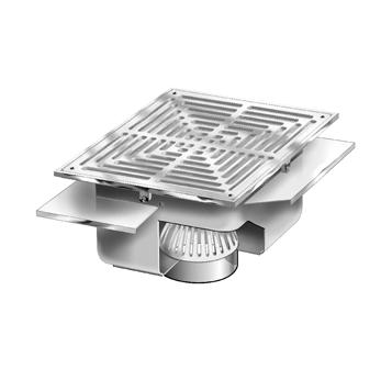 MIFAB® FS1920-FL - 12” X 12” X 6” STAINLESS STEEL FLOOR AREA & INDIRECT SANITARY
