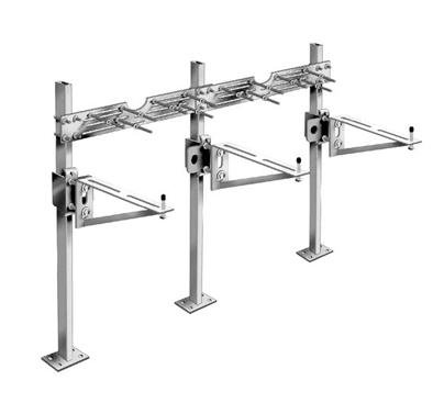 MIFAB® MC-35 - HANGER PLATE AND EXPOSED ARM LAVATORY CARRIER WITH THREE UPRIGHTS