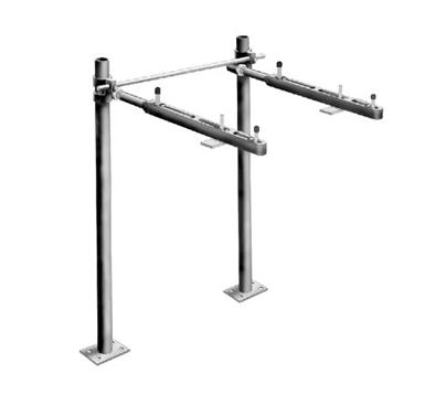 MIFAB® MC-41-R - FIXTURE CARRIER WITH CONCEALED ARMS AND ROUND UPRIGHTS
