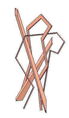 abstract copper sculpture
