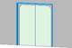 Flush Steel Frame - Double plastic Matt