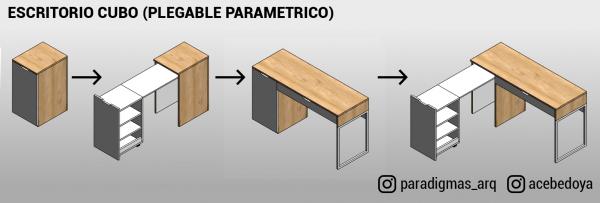 Escritorio Cubo Parametrico