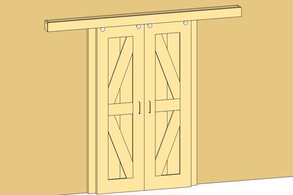 Double Barn Door 46" wide