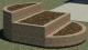 Brick garden with mulch