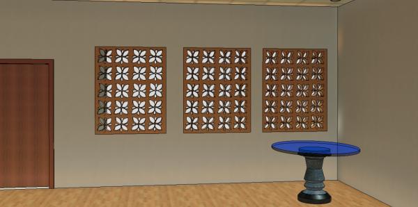 one flower window