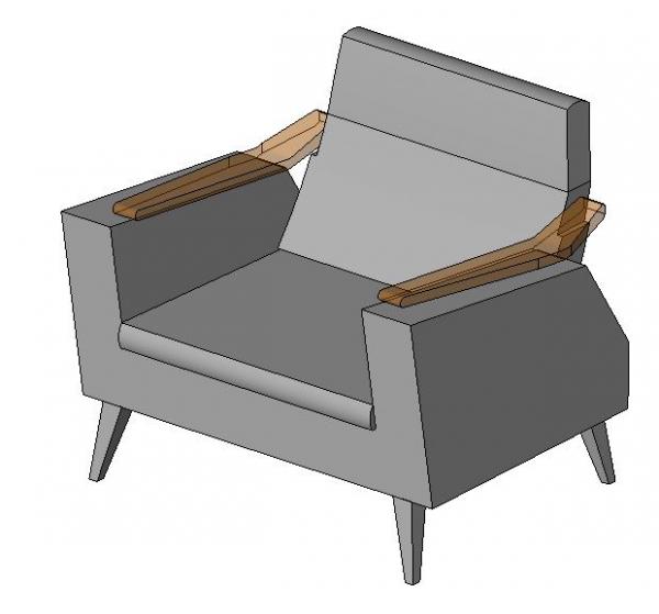 Captain Kirk simplified chair