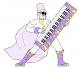 Detail 2d Electric Keyboard Super Hero