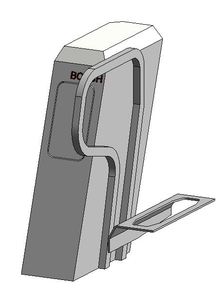 E Bike Charging Station with Wheel well up - non parametric