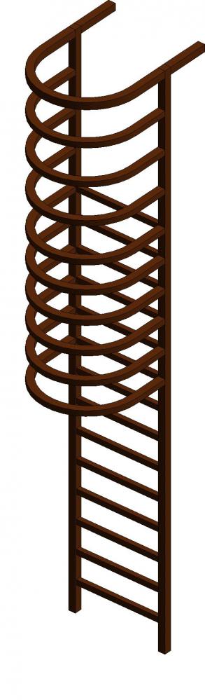 metal vertical fire escape