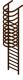 metal vertical fire escape
