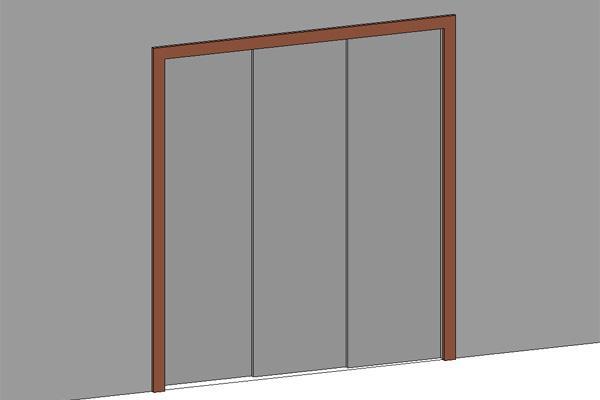 Sliding Door - Adjustable (3 panel)