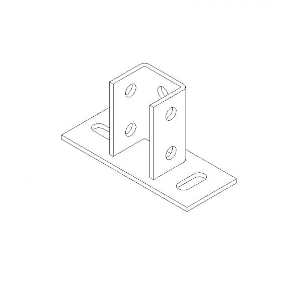 Strut Channel Base - Two Hole