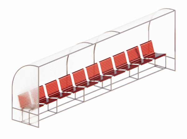 Dugout Bench