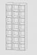 Seven-row three-column cubby