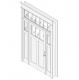 Front Door Craftsman Style 2 Lights and a Transom