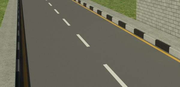 PARAMETRIC MULTIPLE KERBS, SIDEWALK AND ROAD MARKING