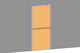 Dutch door - 2 stacked leaves