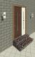 1200MM Modern Wooden Door With Steel Handle