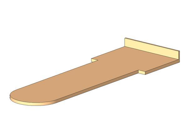 Counter with Wing / peninsula
