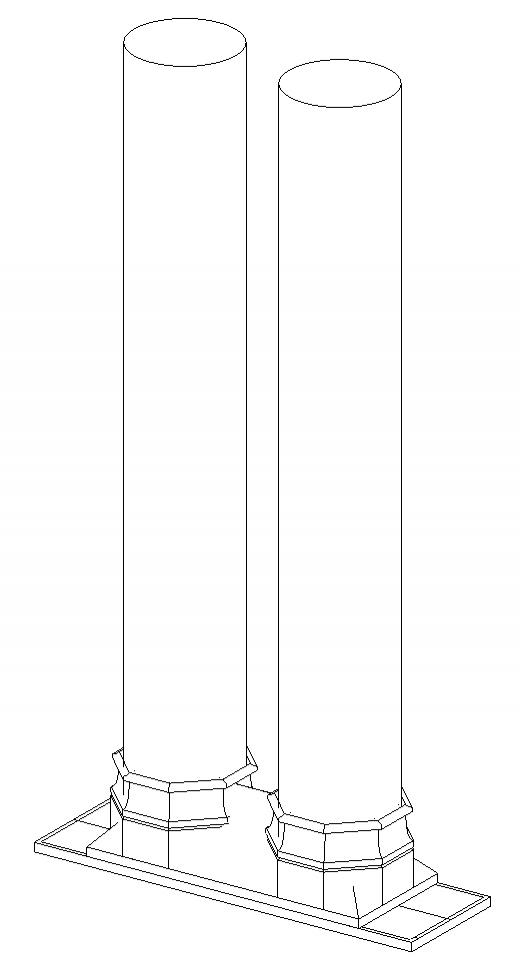 Barnard Cloister Column with Base - Max Aguilar