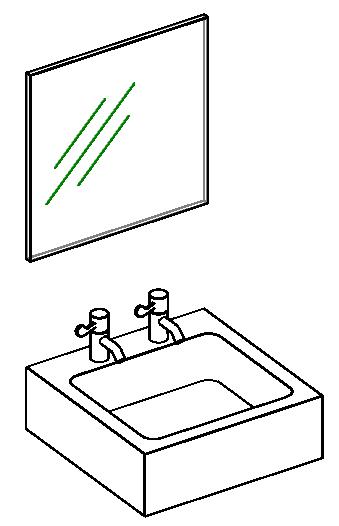 Fully Parametric Hand Wash Trough (without MEP fixtures)