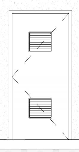 Door W/ Upper & Lower Vents