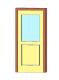 Panel Door with Glass Window
