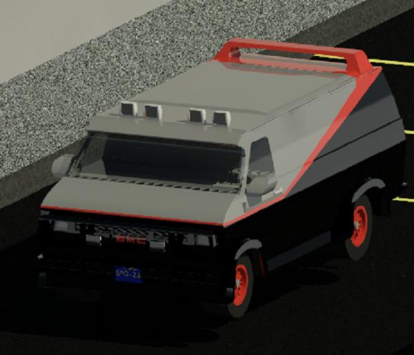 The van from The  A-Team