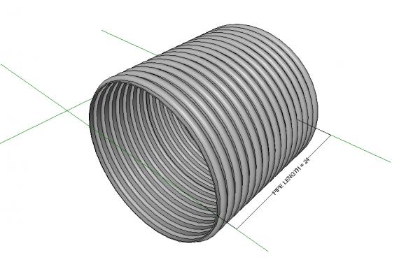 24" Corrugated HDPE Drain Pipe