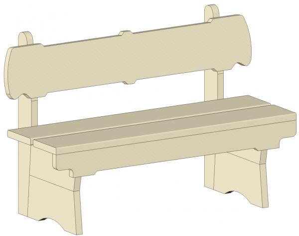 2x10 Outdoor Bench
