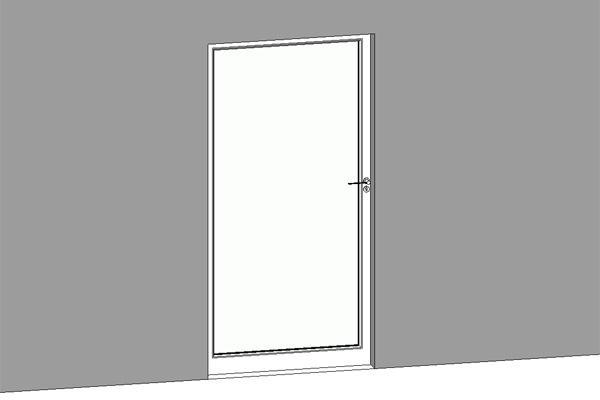 GLASS AND ALUMINIUM DOOR