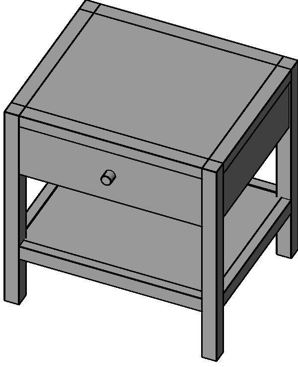 Contemporary End Table