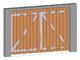 Dumpster enclosure door
