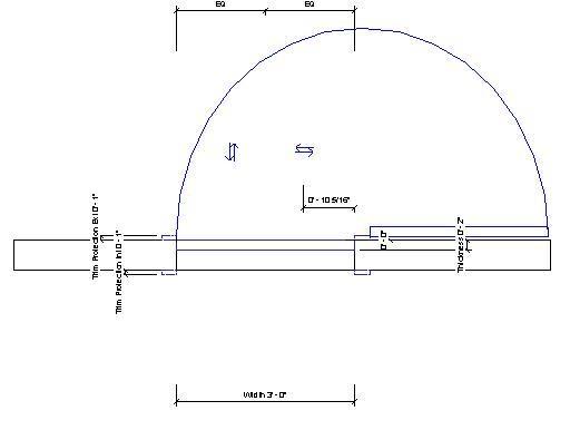 180-degree swing door