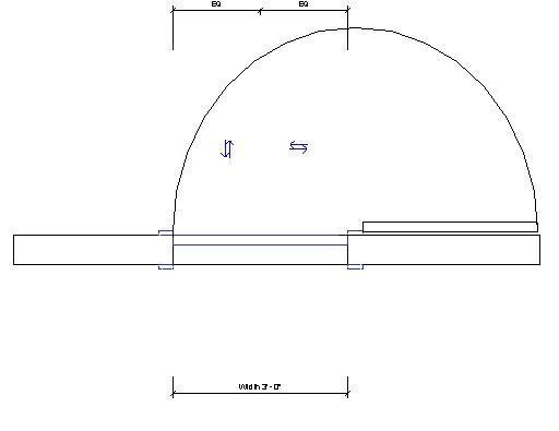 180-degree swing door