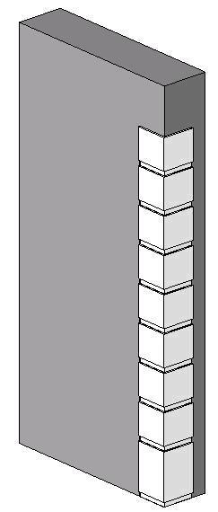 Exterior Quoin adjustable base & number of quoins