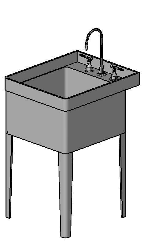 20" x 24" Utility/Laundry Sink