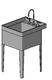 20" x 24" Utility/Laundry Sink