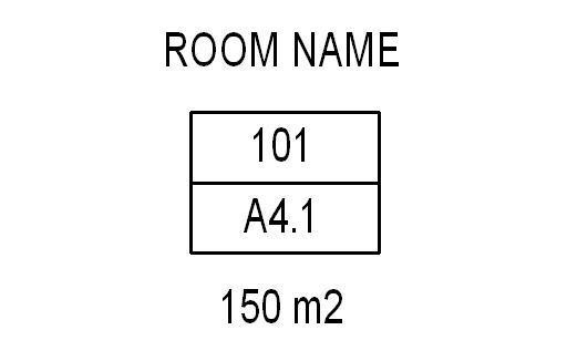 ROOM TAG W/ SPACE FOR ENLGD PLAN CALLOUT