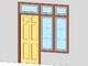 Door with Window Fiona Style