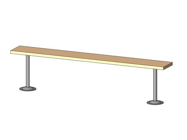 Locker Room Bench (3 - 7')