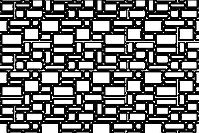 grouted cut stones