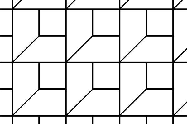 Beveled Pair and Square Brick Pavers