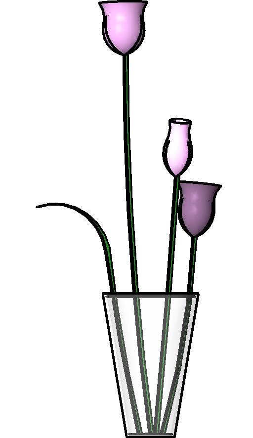 Vase with Flowers(tulips)