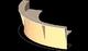 curved reception counter